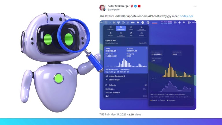Peter Steinberger's X post on CodexBar API costs. 