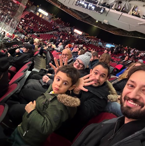 Jose and his family on a trip.