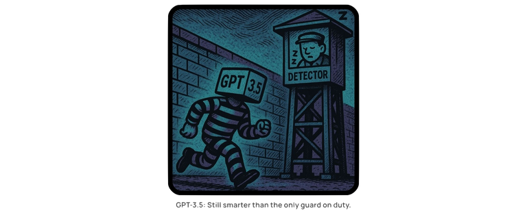 GPT-3.5 - Still smarter than the only guard on duty.