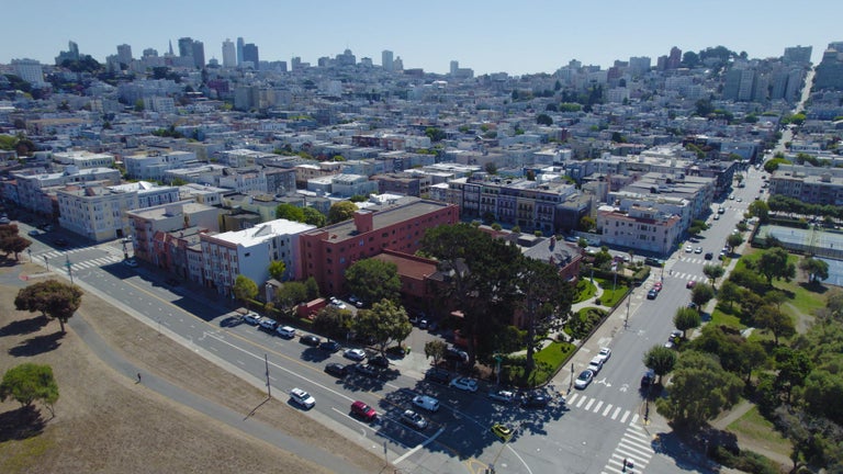 Alpha San Francisco campus, city view. 