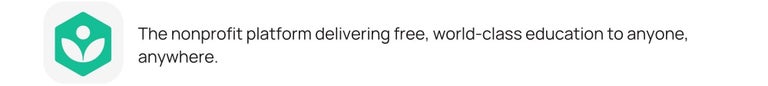 The nonprofit platform delivering free, world-class education to anyone, anywhere.