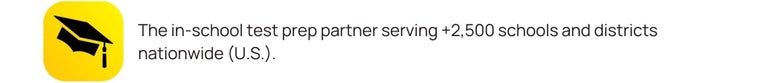 The in-school test prep partner serving +2,500 schools and districts nationwide (U.S.).