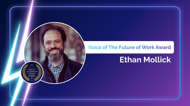 2025 Voice of The Future of Work Award, Ethan Mollick