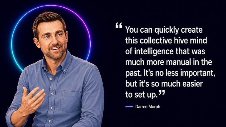 Darren Murph collective AI hive mind quote.