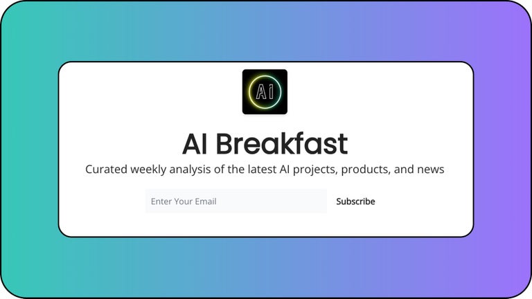 Newsletter #4: AI Breakfast subscription page.