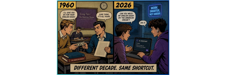 Different Decade. Same Shortcut.