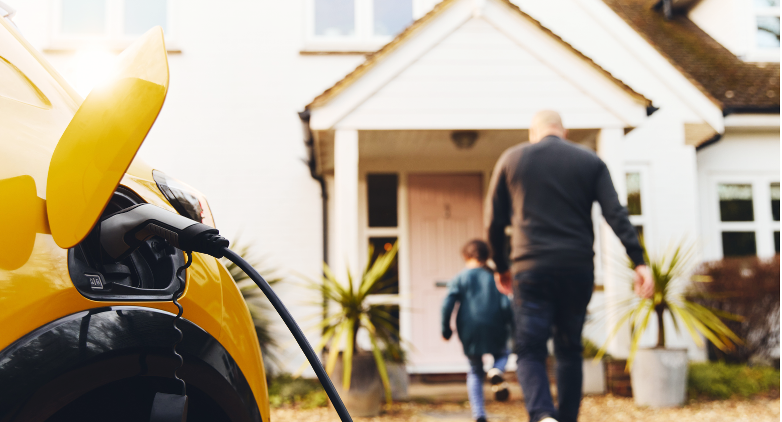 EV charger outside house