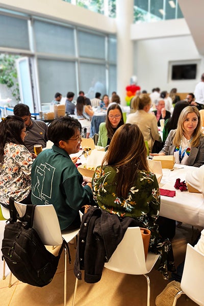 Bord Gáis Energy staff in canteen.