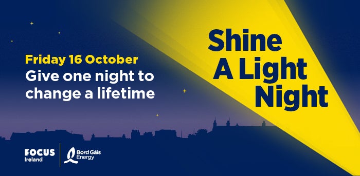 Focus Ireland Sine a light night logo