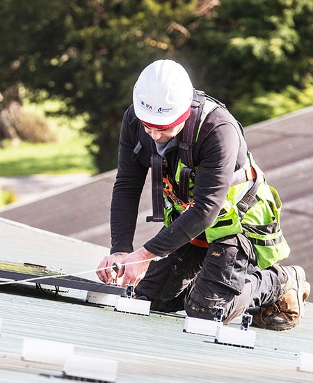Solar panels for farms