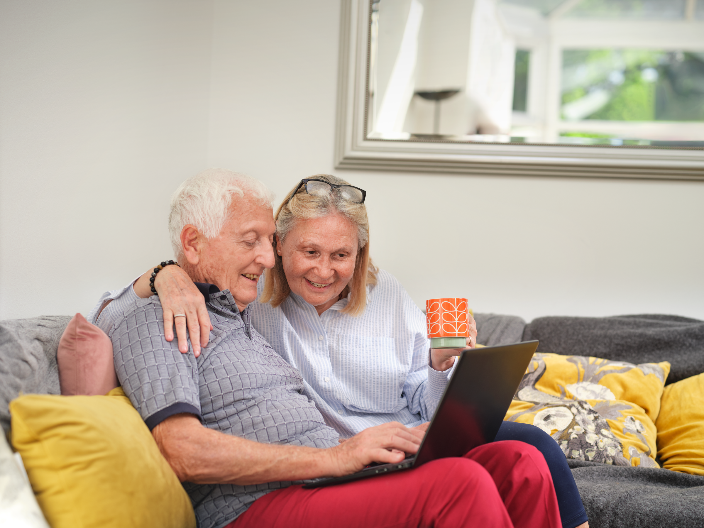 Senior male and female couple 