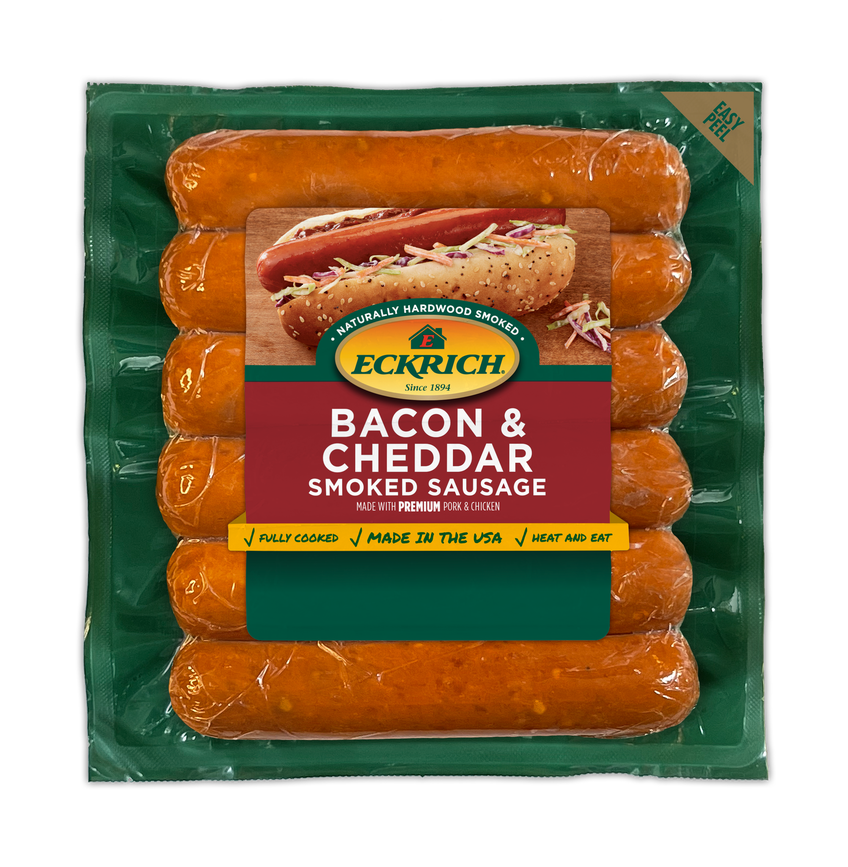 BBQ Coleslaw Topped Smoked Sausage | Eckrich