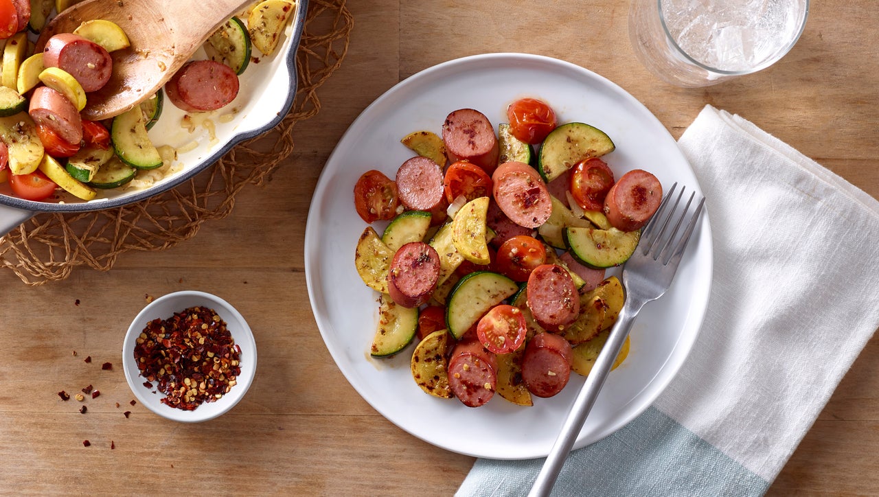 Turkey Sausage & Zucchini Medley