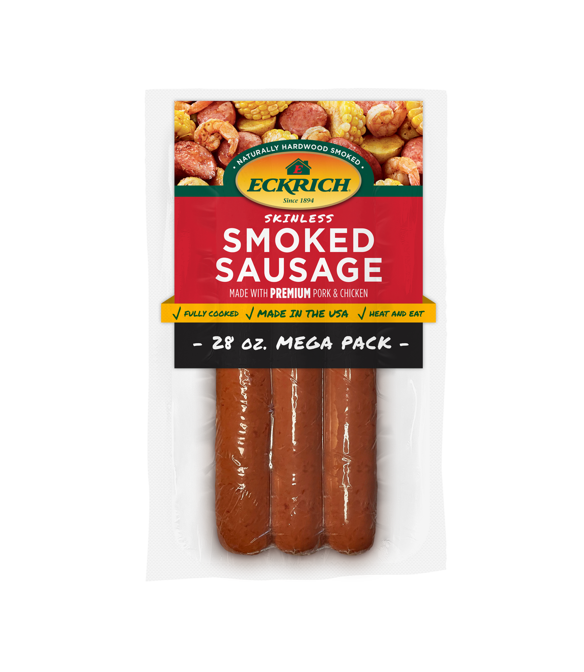 Original Skinless Smoked Sausage Mega Pack | Eckrich