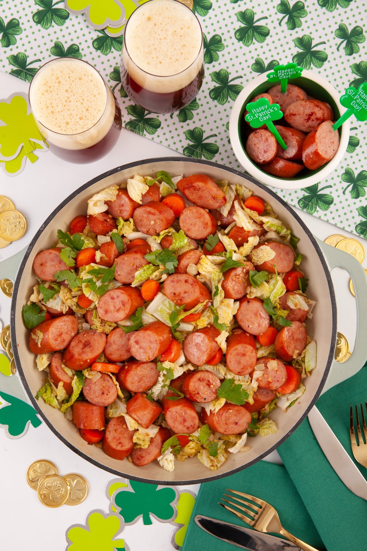 Cabbage and Sausage Skillet | Eckrich