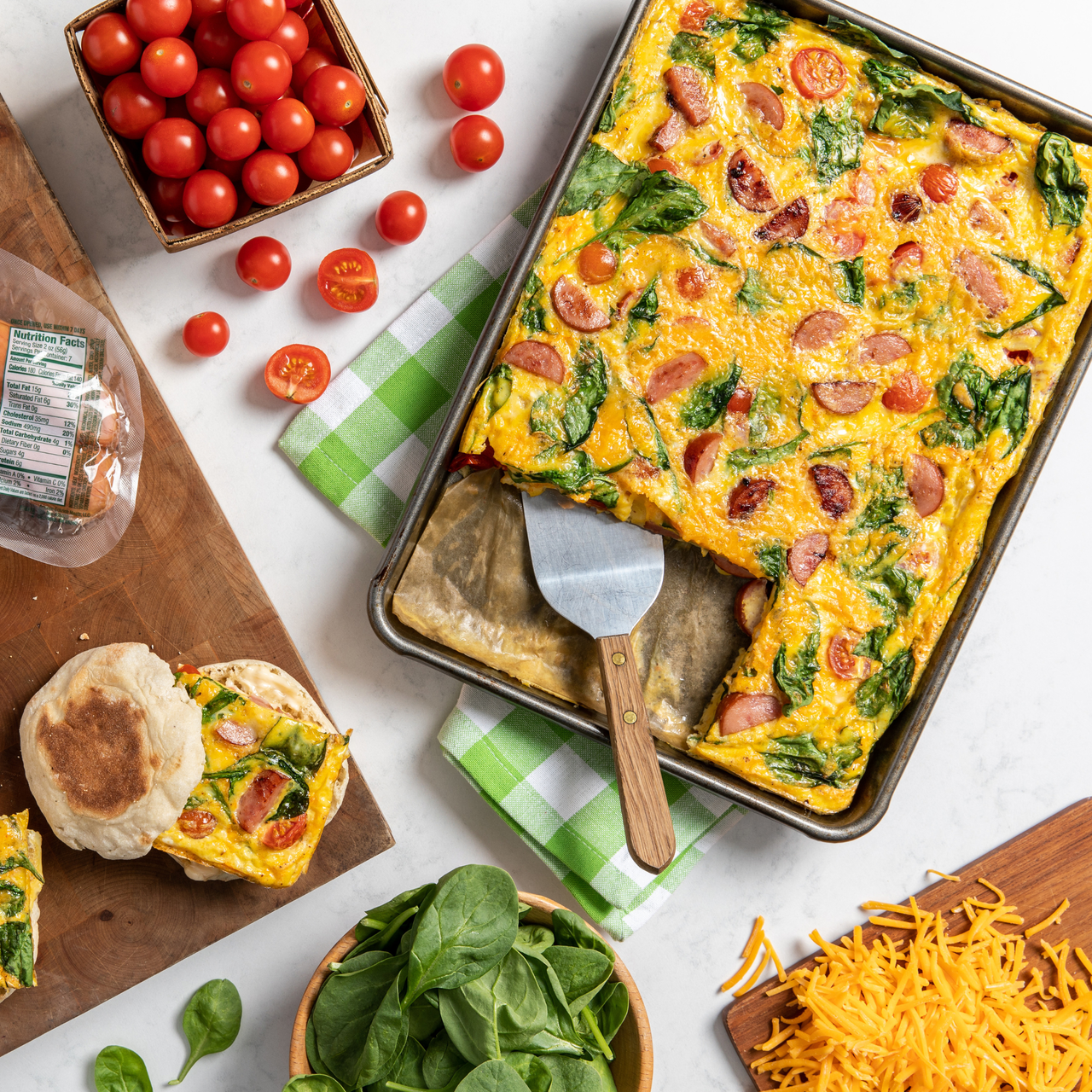 Sheet-Pan Sausage Breakfast Sandwiches | Eckrich