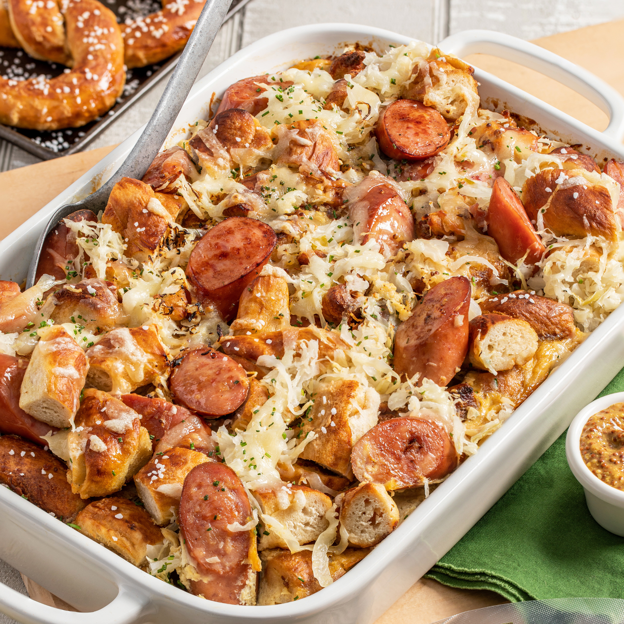 Sausage and Sauerkraut Casserole
