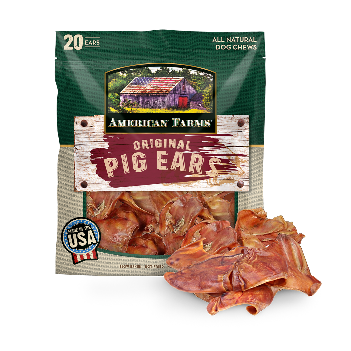 20 ct. Pig Ear Natural