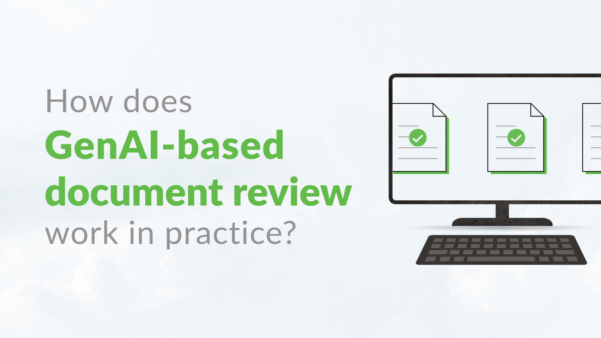 How does GenAI-based document review work in practice?