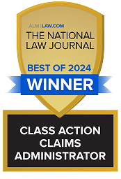 Best Class Action Claims Administrator, 1st Place (2024); Presented by the National Law Journal
