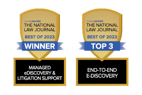 JND eDiscovery Ranked #1 Managed eDiscovery & Litigation Support Provider by The National Law Journal