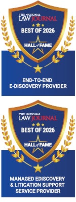 JND eDiscovery Receives National Law Journal Hall of Fame Award in Two Categories