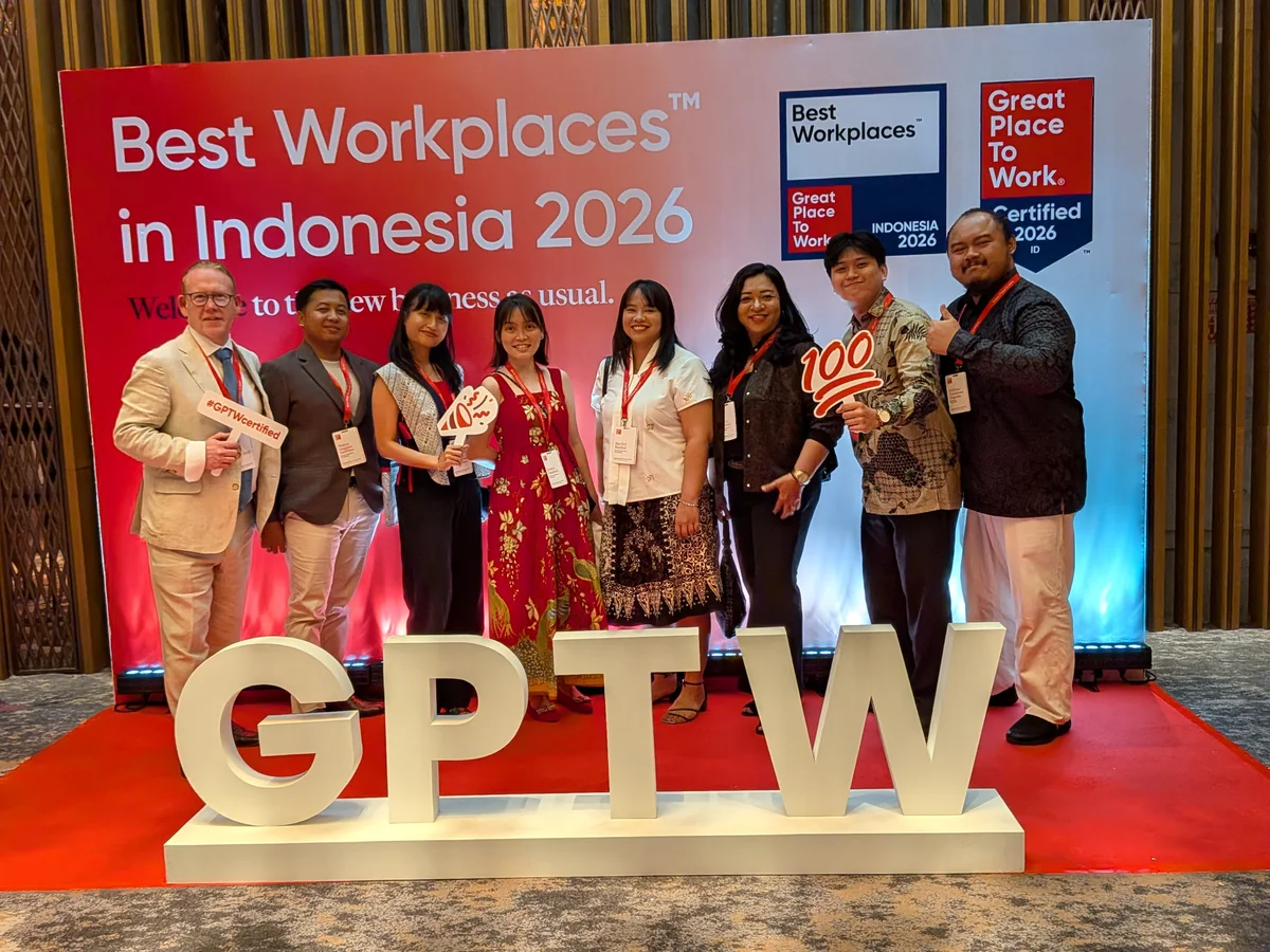 Picture of some Indonesian team members at the GPTW event in Jakarta