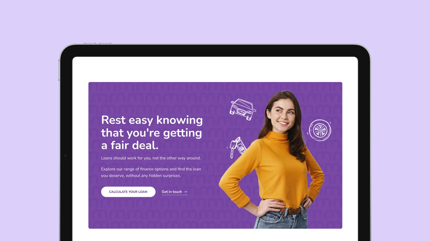 Picture of a computer screen against a purple background