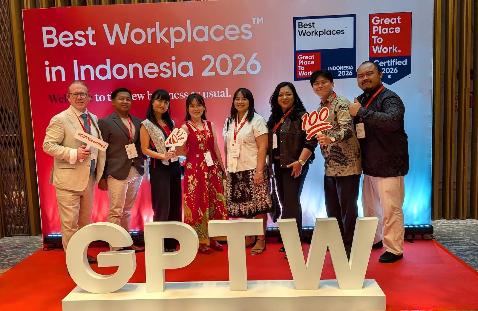 Picture of the Bali team at the GPTW event in Jakarta