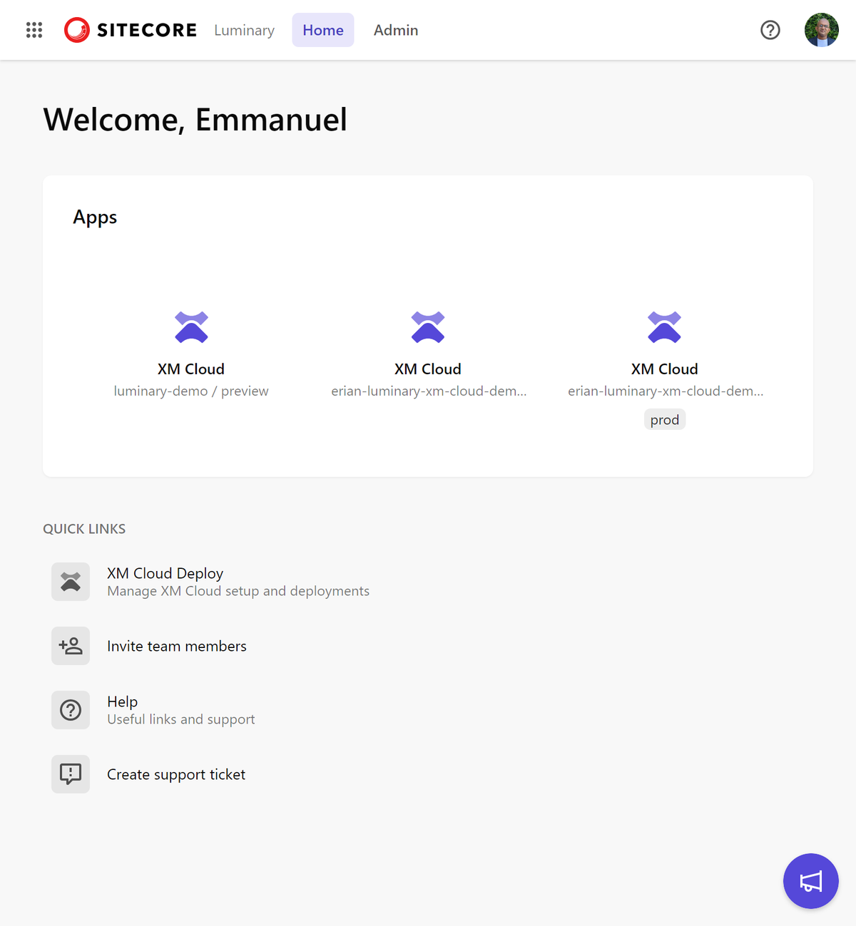 Sitecore Cloud Portal