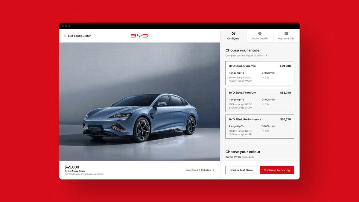 BYD website screenshot