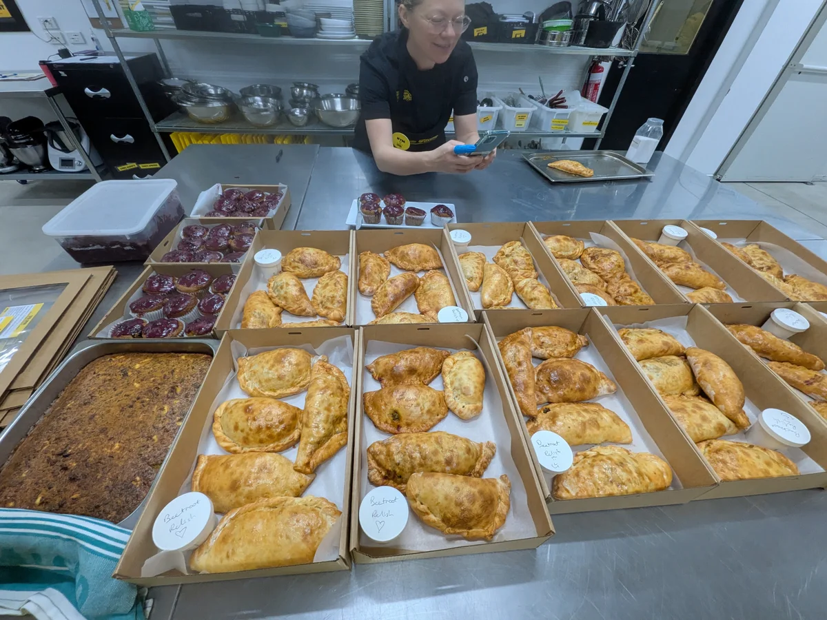 Picture of the Luminary team at OzHarvest kitchen in Melbourne