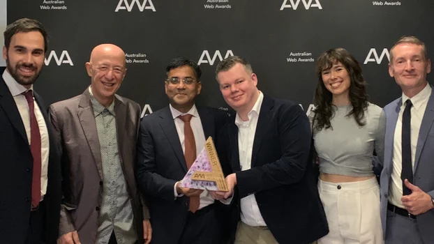 Unicef and Luminary accepting the AWA McFarlane Award for Excellence