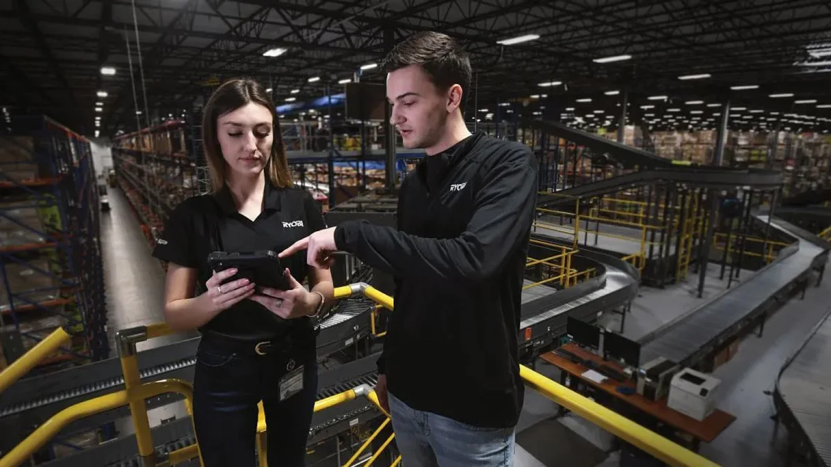 Picture of a man and a woman in a hardware store