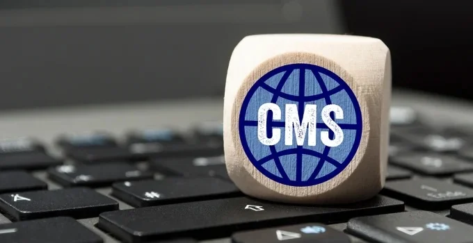 The word CMS on a dice