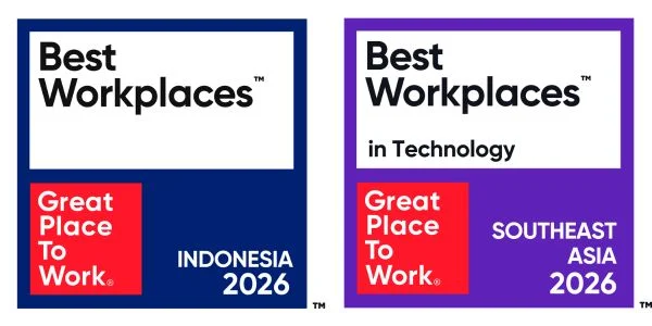 Picture of the Indonesian badges for Great Place to Work and Best Workplaces in Southeast Asia