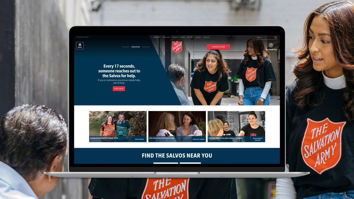 Salvos website home page