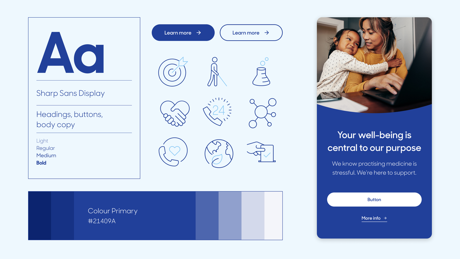 Avant website design palette