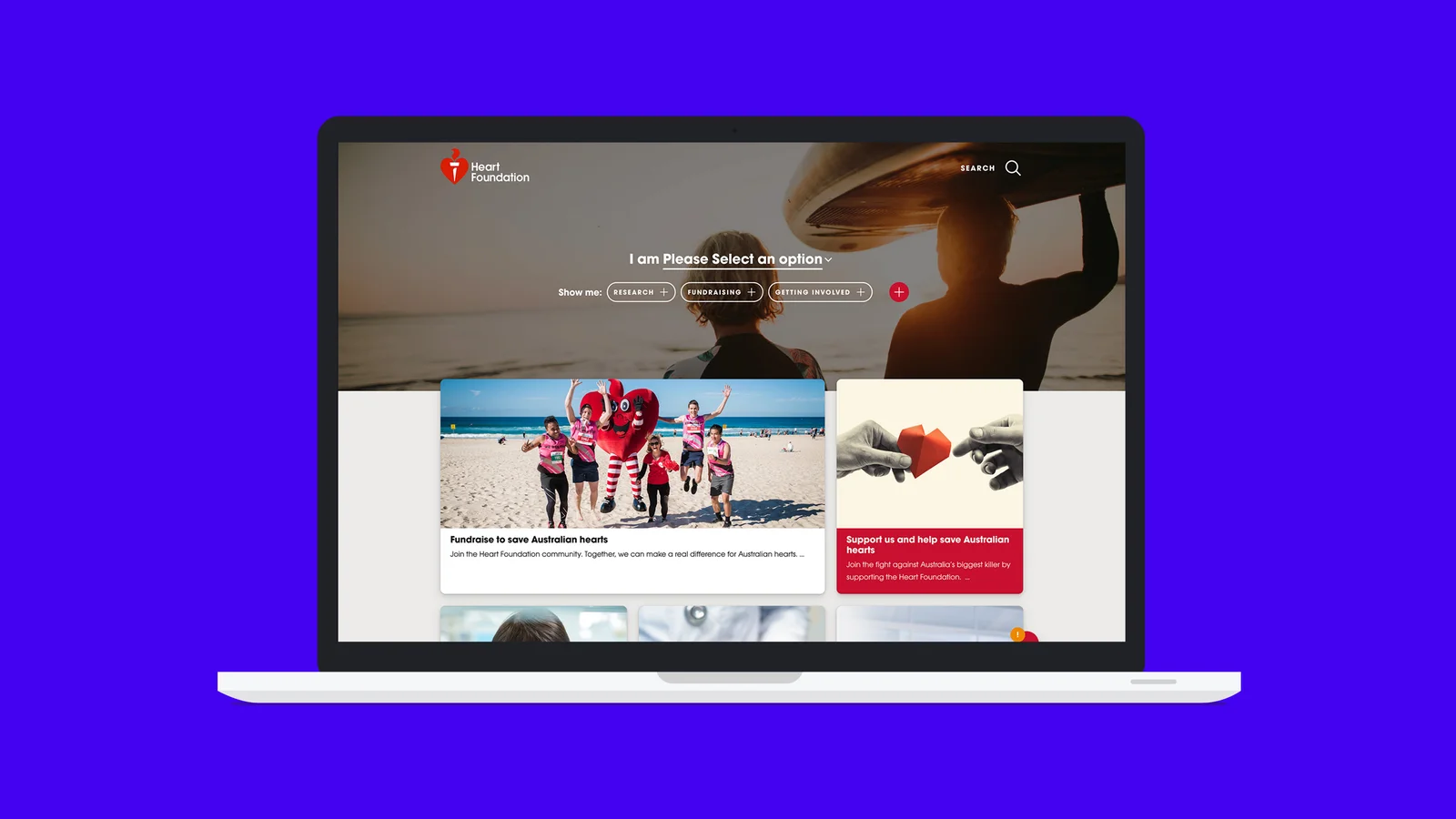 Screenshot of the selector