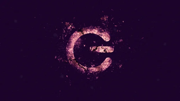 Light purple G on a dark purple background