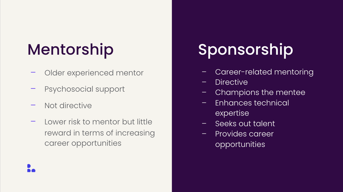Mentorship v sponsorship