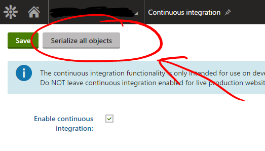 Serialize all objects