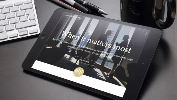 Image showing ABL website on tablet