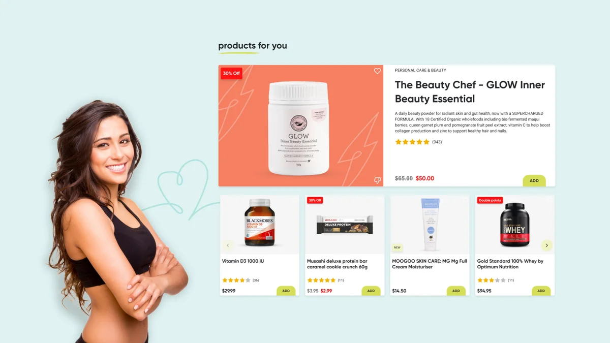 Healthylife products page