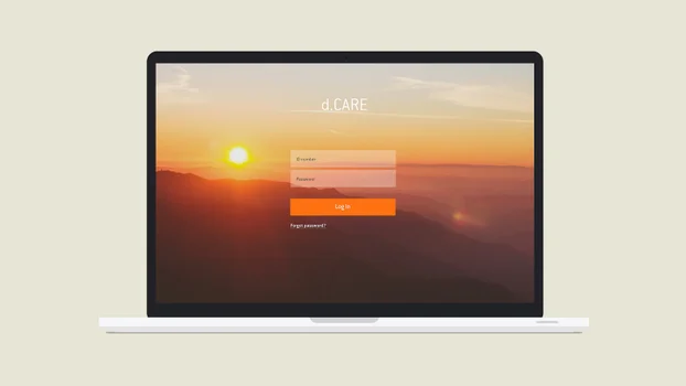 Home page of D.Care app