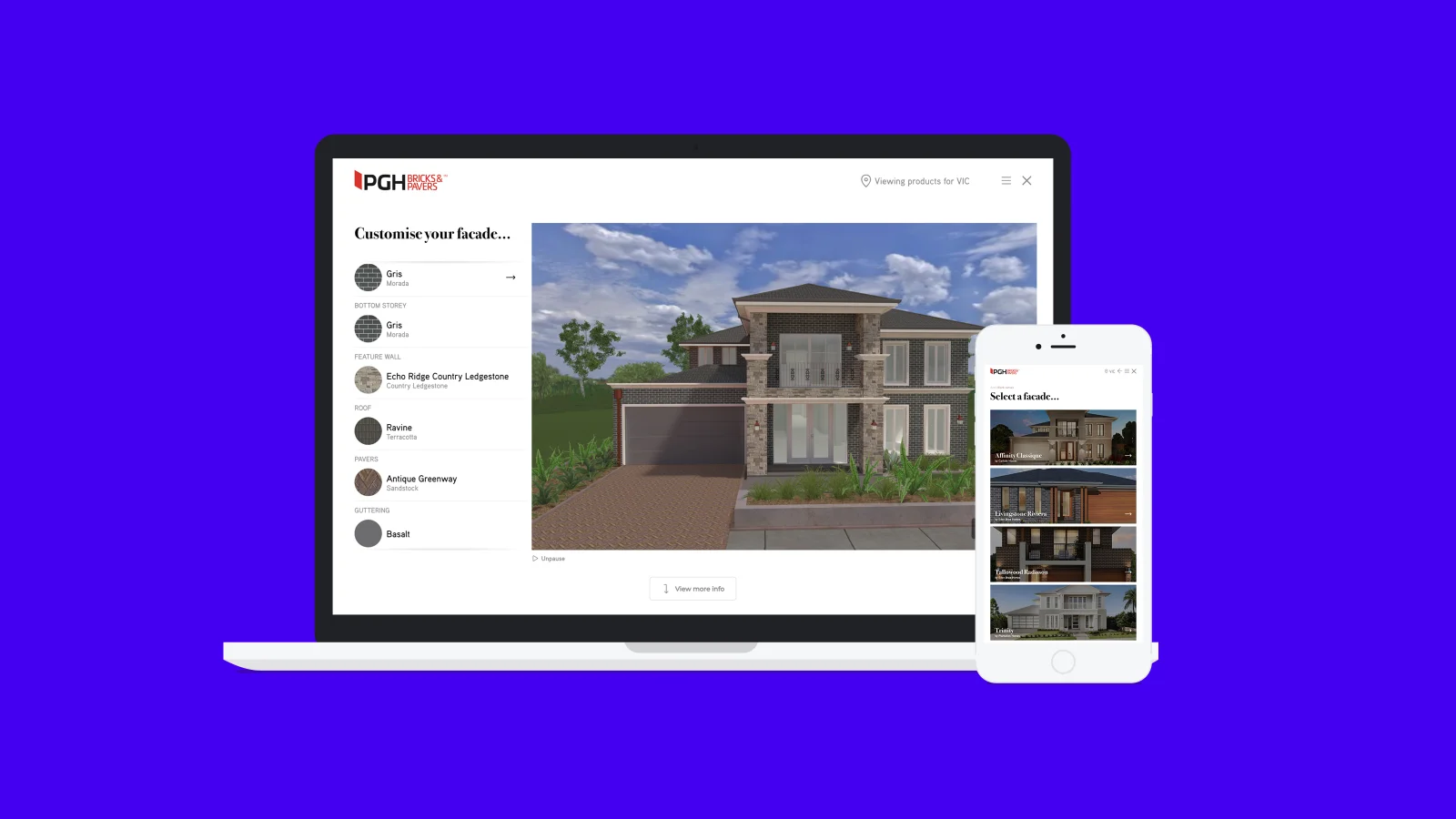 PGH Visualiser on tablet and mobile