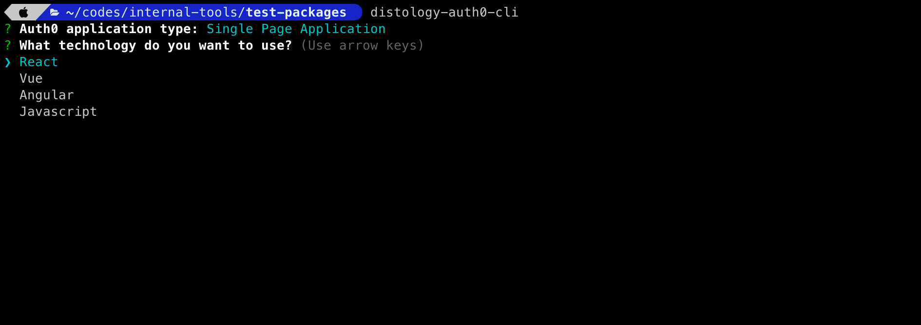 Distology-Auth0-Cli