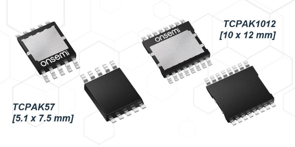 Top-side cooled 40V and 80V MOSFETs in TCPAK57 and TCPAK1012 packages.