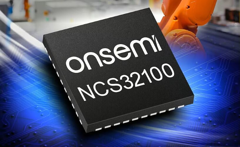 A close-up of a NCS32100 Inductive Position Sensor