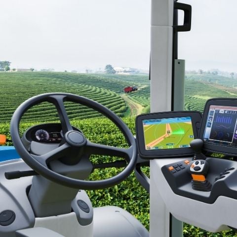 Electronics inside agricultural vehicle